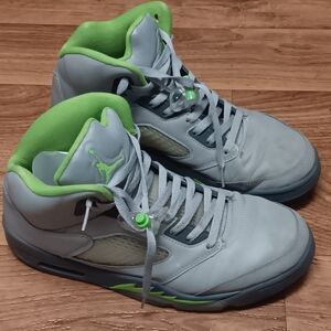 AIR JORDAN 5 Retro "Green Bean" 2022 DM9014-003 Sneakers Mens SZ 10.5